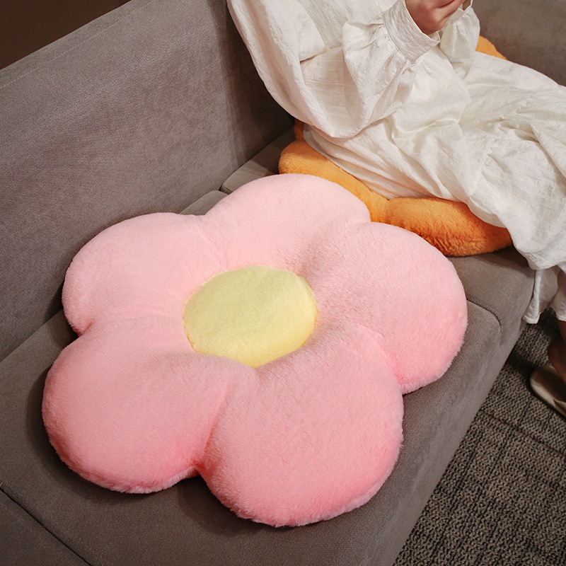 Lindo cojín de flores, peluche, almohada de girasol, almohada para dormir para niñas, muñeca de trapo, cama de muñeca al por mayor