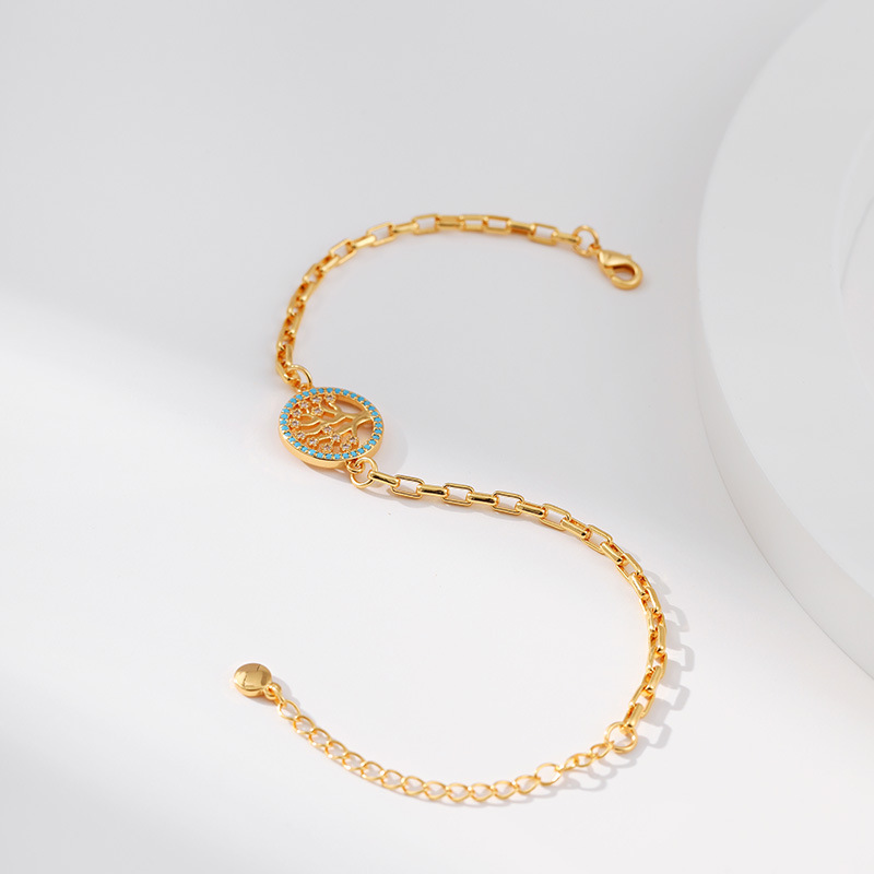 Fashion Tree Copper Plating Bracelets 1 Pair