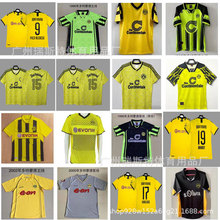 复古多特蒙德欧冠决赛球衣罗伊斯莱万格策复古足球队服男女印制