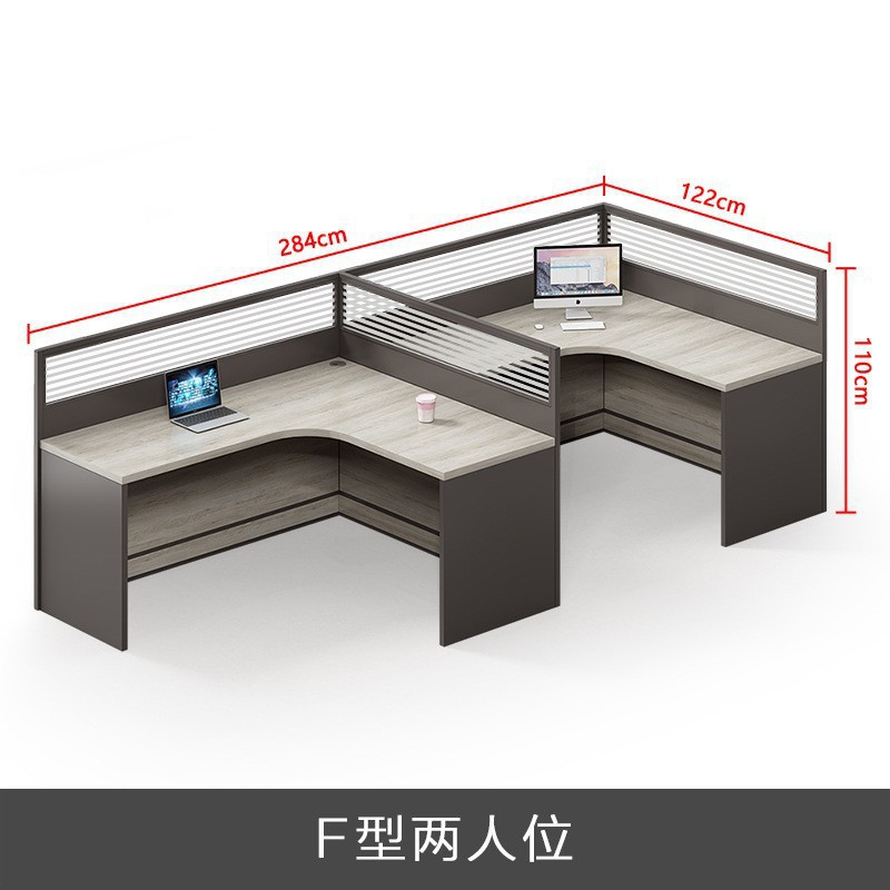 F자형 2인(캐비닛 포함)