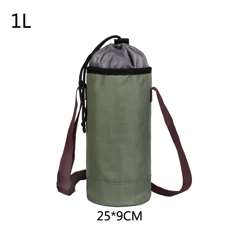 Funda aislante de bolsa de hielo de tela Oxford Funda protectora de botella de agua caliente plegable para picnic al aire libre Bolsa de taza de mantenimiento fresco de viaje LOGO