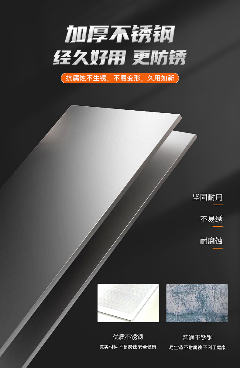 Car license plate frame, license plate holder, car stainless steel license plate tray, license plate frame bracket