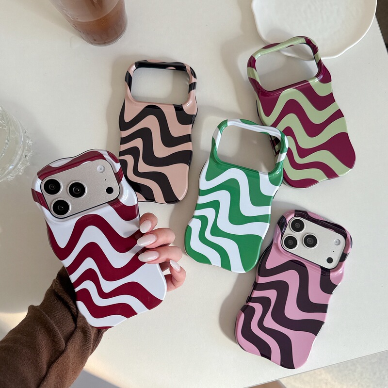 Niche Simple Geometric Stripess Suitable for Iphone16Pro Max Apple 17 Mobile Phone Case 15/14 Two-In-One Case Niche Simple Geometric Stripess Suitable for Iphone16Pro Max Apple 17 Mobile Phone Case 15/14 Two-In-One Case