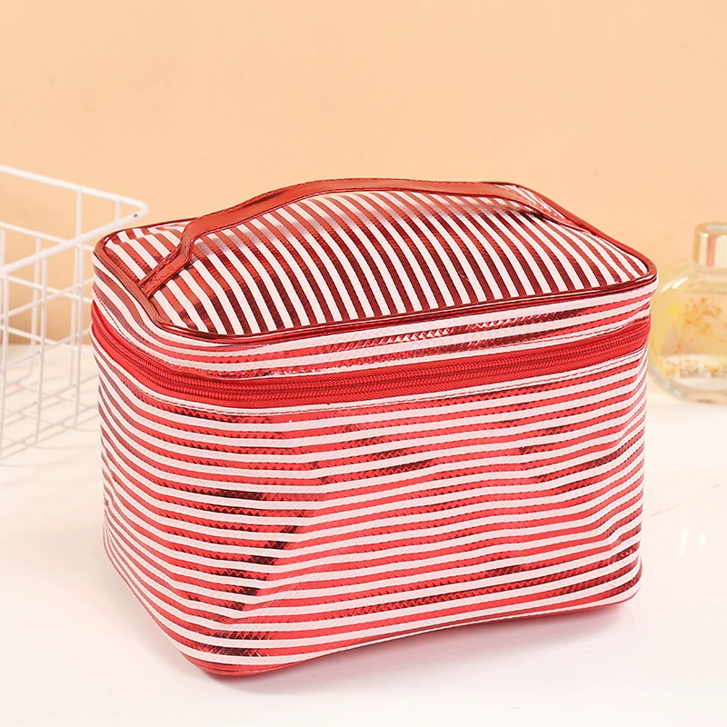 Handheld cosmetic bag, purse PVC, custom-made