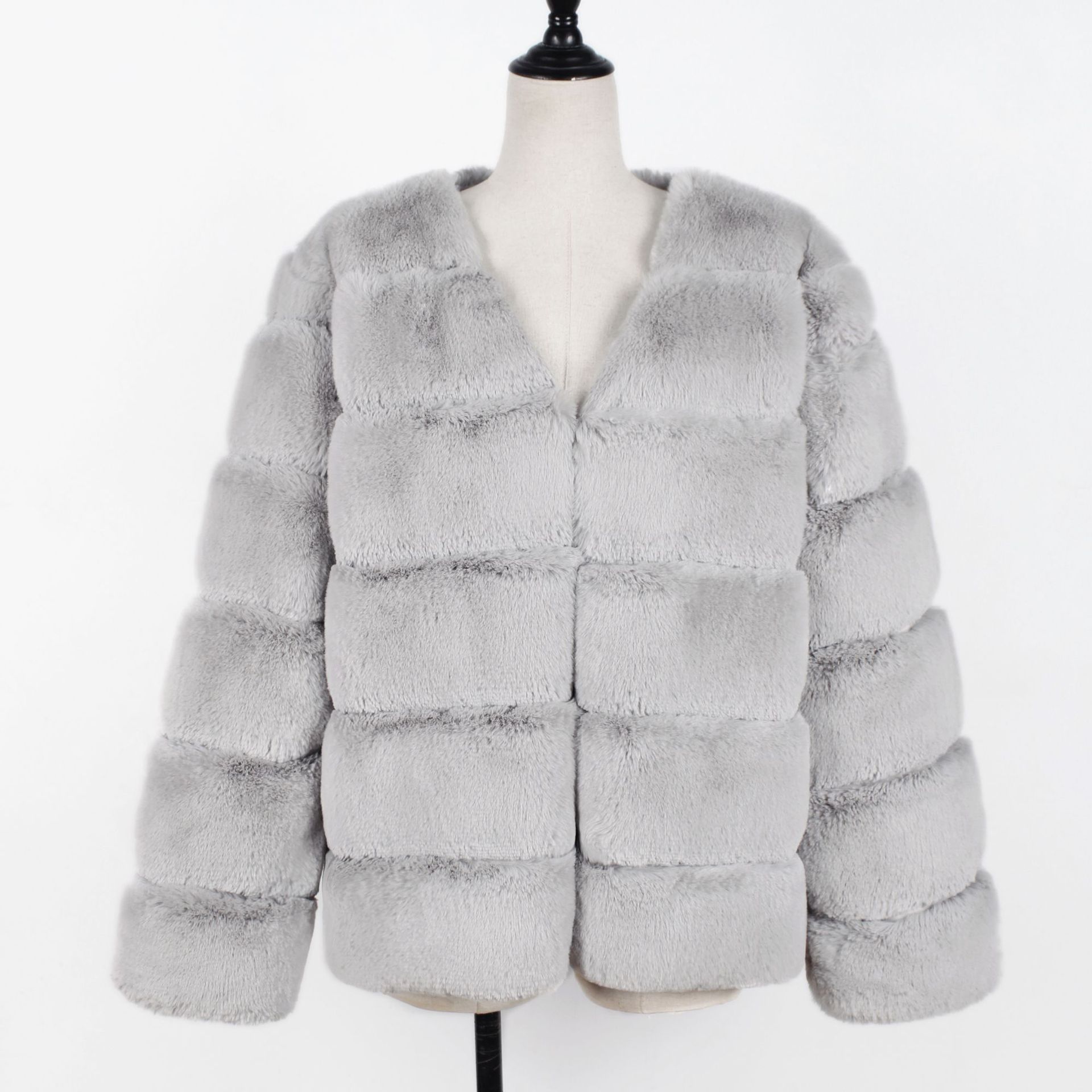 Women's Clothing warm plush coat coat jacket_voghion.com