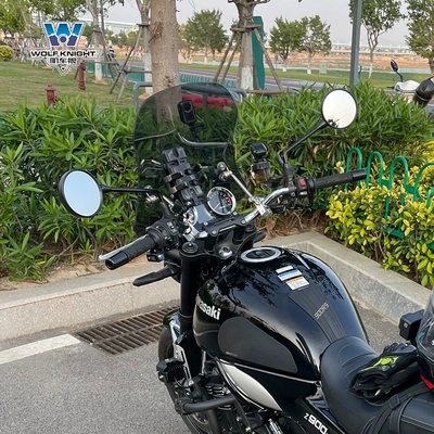 Motorcycle front windshield: front windshield retro motorcycle modification