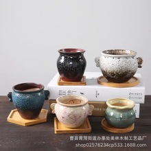 实木杯垫茶托点心盘配件木质托盘方形圆形防滑居家工艺品花盆底座