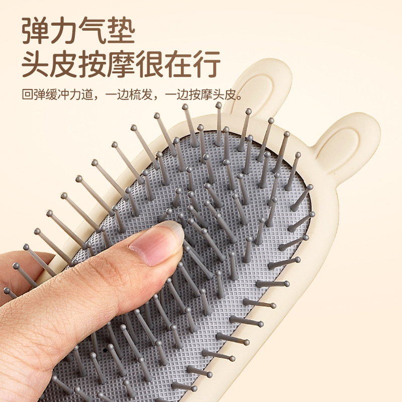 Pein de masaje de bolsa de aire para niños, pein de cabello flojo para mujeres, pein de cabello largo, pein de cabello recto casero, pein de meridiano para el cuero cabelludo
