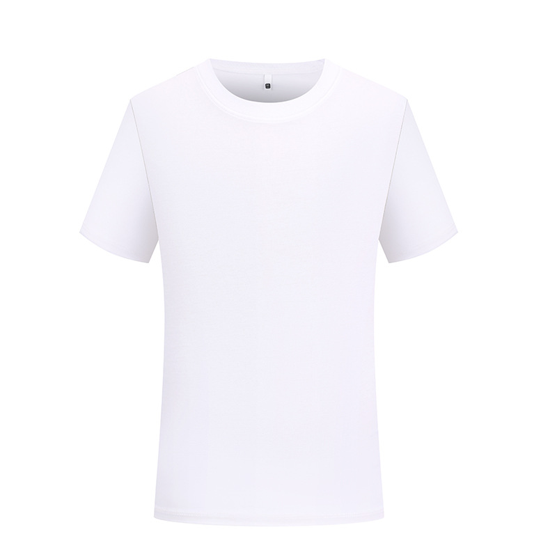 7A antibacteriano 40 200G camiseta de cuello redondo de seda de mora personalizada ropa de grupo camiseta cultural ropa de trabajo de manga corta impresa hecha a medida