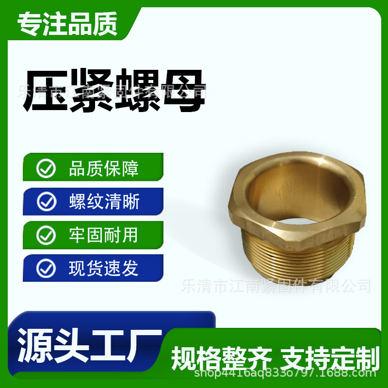 防爆压紧螺母不锈钢/碳钢/铜镀镍压紧螺母防爆锁母堵头防爆堵头