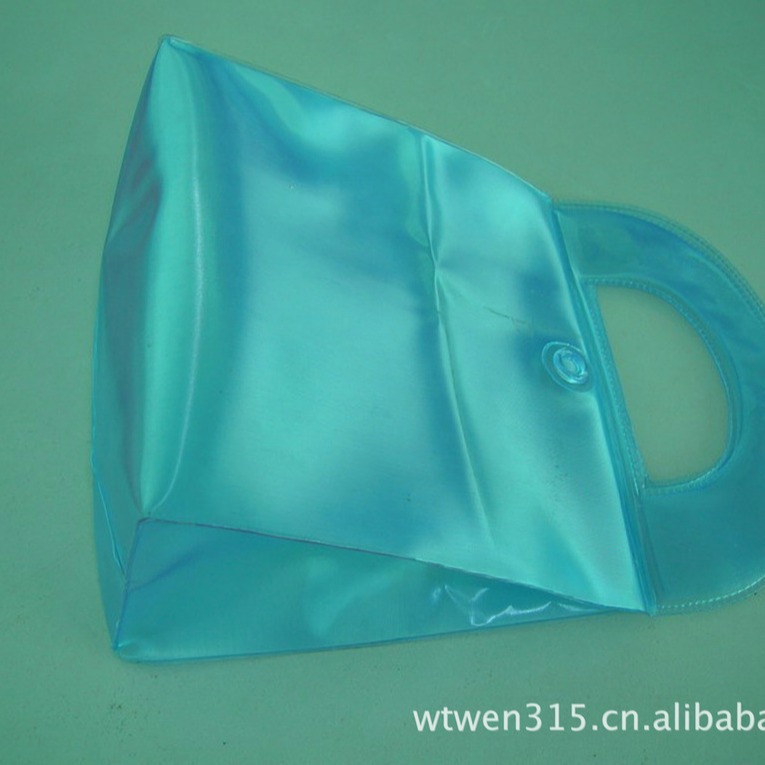 广东专业街道  PVC手提袋 化妆品袋子 6P环保无毒料 PVC包装袋子