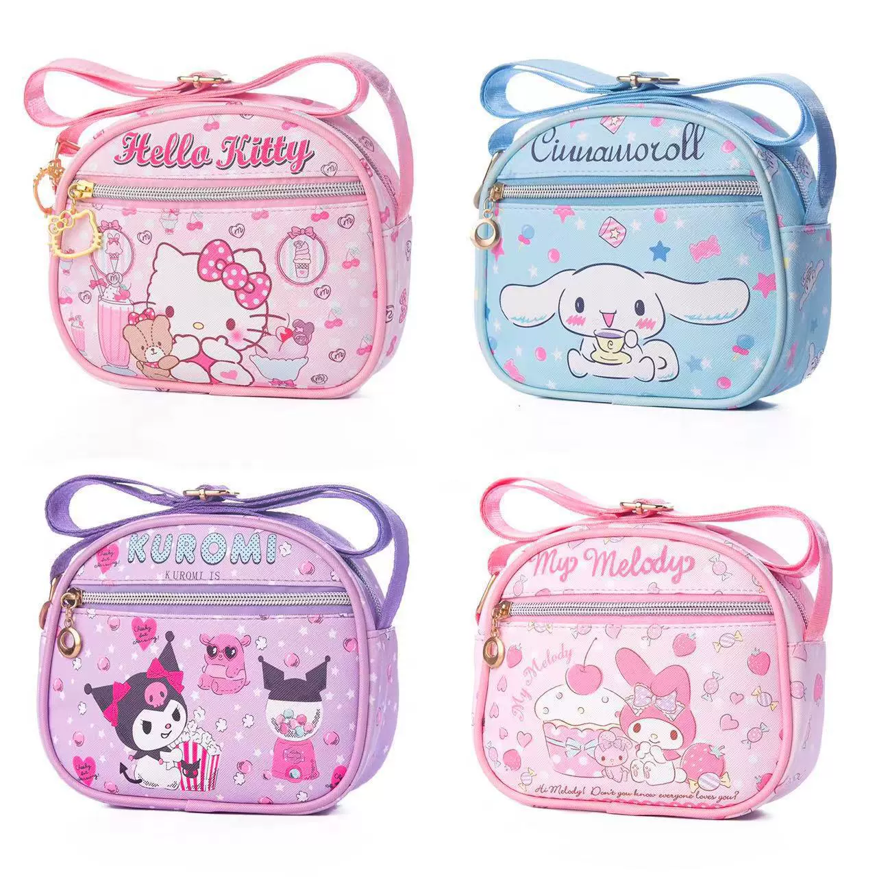 Cute cartoon small organizer bag, one-shoulder bag