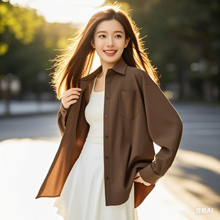Women's Sun Protection Shirt, Small Long-Sleeved No-Iron Shirt, Summer Lightweight Breathable and Uv Protection Shirt Jacket