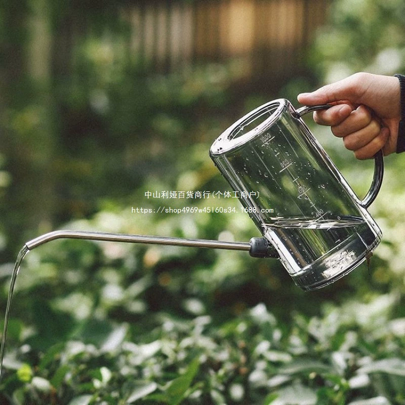 Лейка с длинным носиком из нержавеющей стали, дорогая бытовая лейка, подходящая для полива горшечных растений, таких как потовис, завод по производству садовых инструментов.