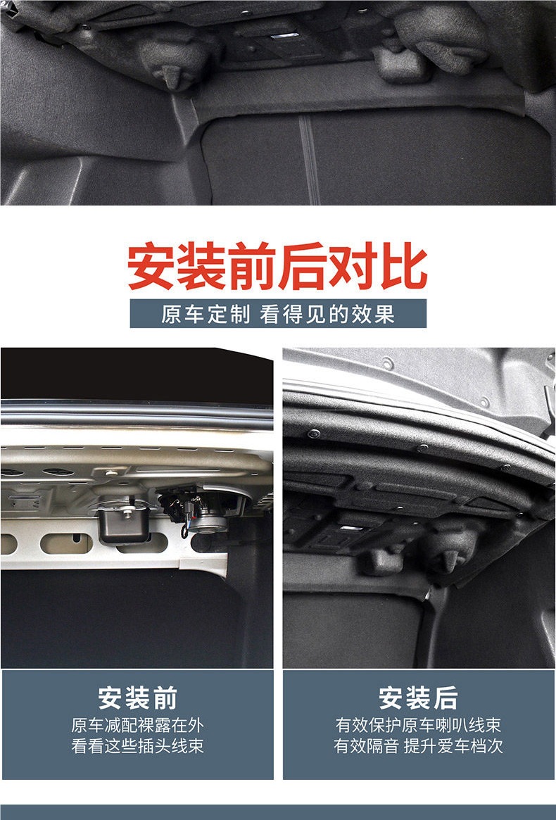 Suitable for Buick 23-26 models of the LaCrosse, trunk soundproofing cotton interior modification, thickened insulation cotton, trunk partition pad