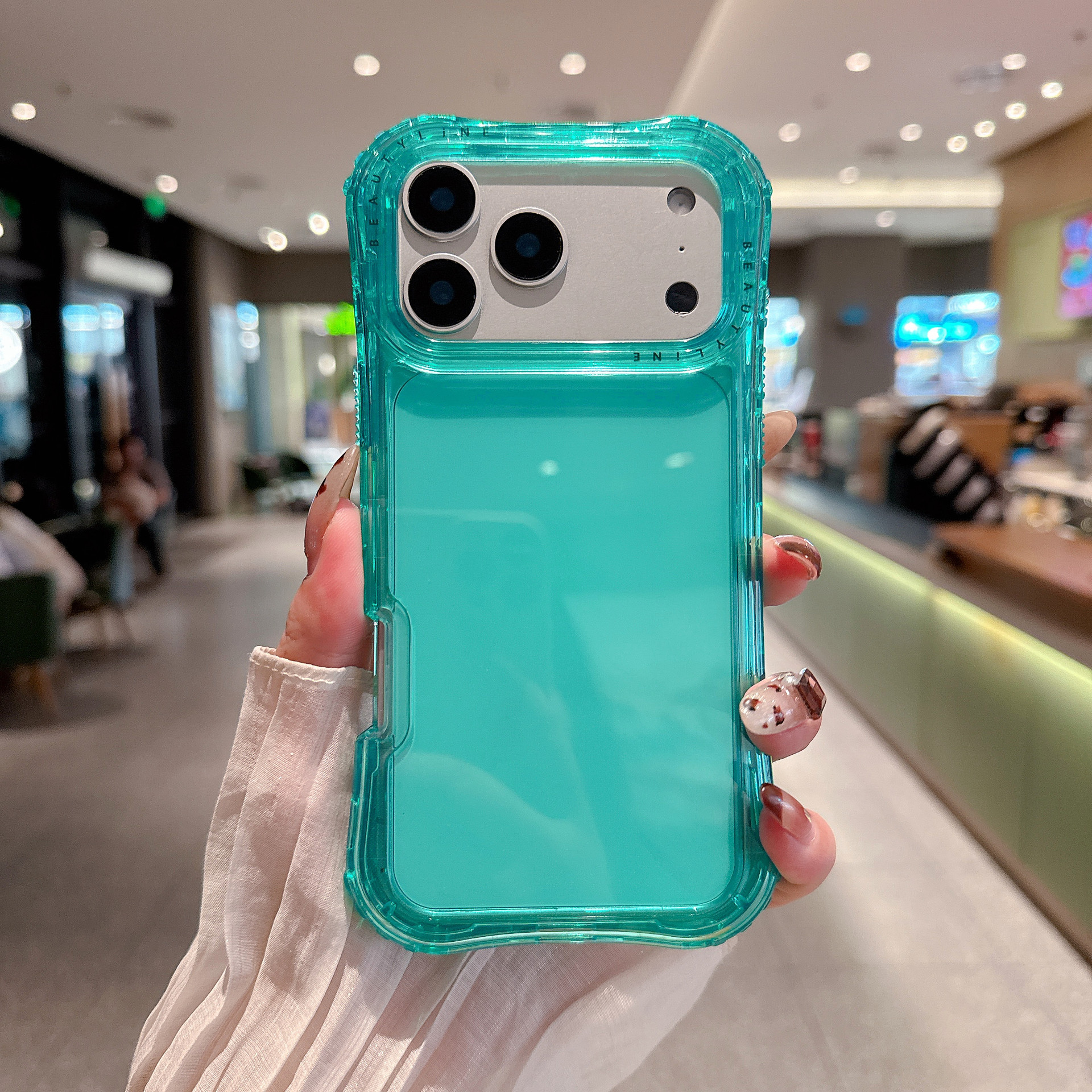 Comercio exterior transfronterizo de América del Sur para iPhone 17 Pro Max cintura 3 en 1 caso de teléfono móvil transparente del mismo color