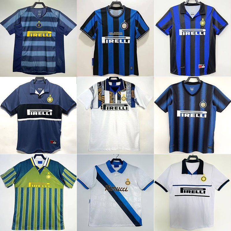 İnter Milan Retro Futbol Forması Kişi Üçün