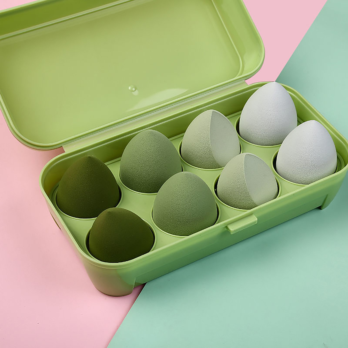 SKU-11-牛油果系_【八个装】-纯色盒装【送一个支架】.