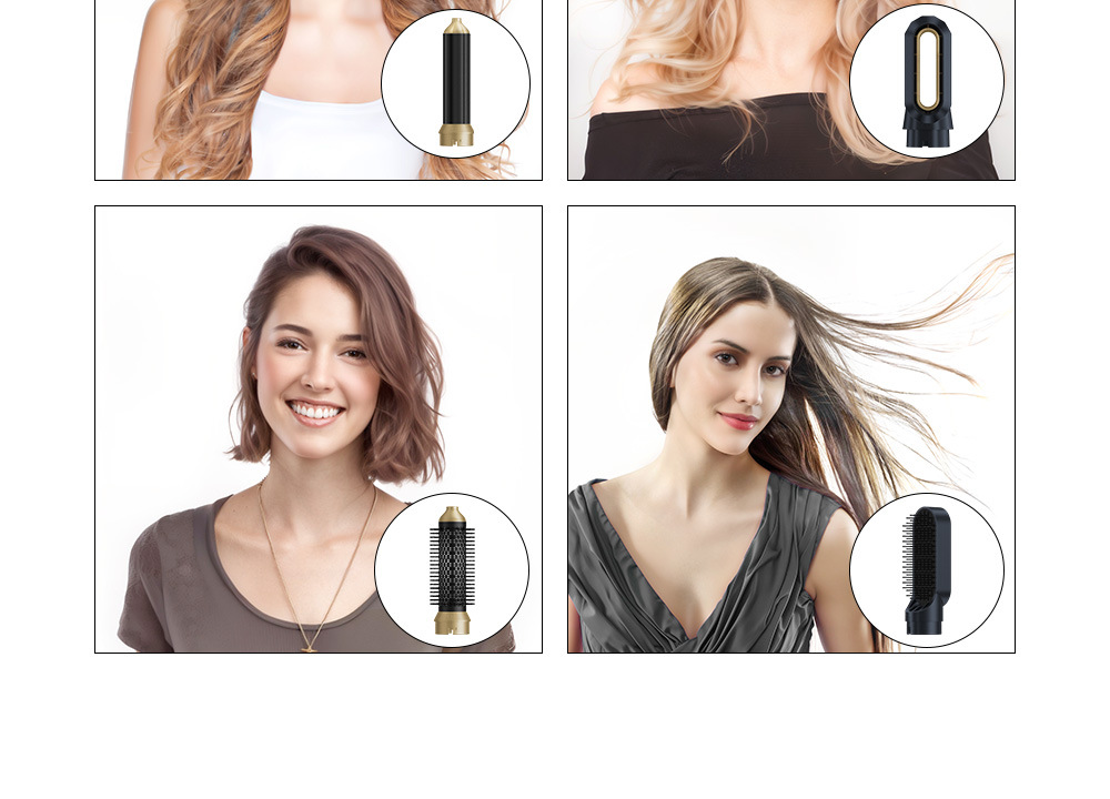High-speed 5-in-1 Warmluftbürste Zum Locken Und Glätten Der Haare_voghion.com