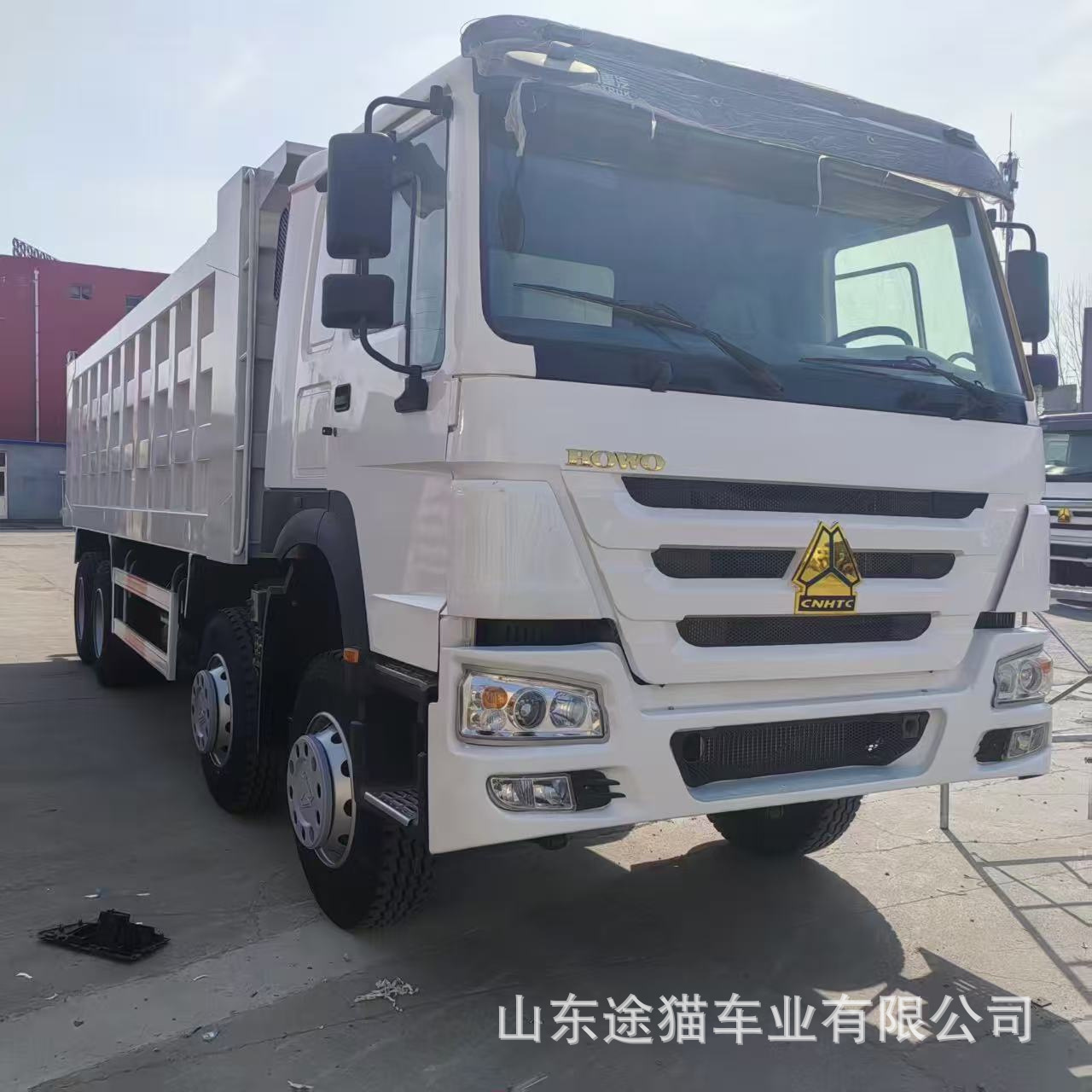 Sinotruk Howo Cargo Truck, Logistics Transport Rear-Dump Self-Unloading Dump Truck for Transporting Gravel and Earth