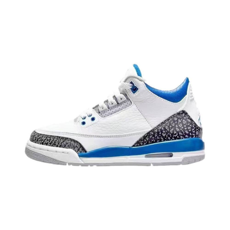 Zapatillas deportivas Jordan AJ3 estilo “cemento blanco”, antideslizantes