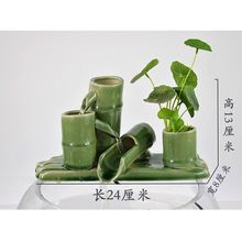 增氧气泵家用养鱼缸盆小流水族箱造景喷泉圆型玻璃陶瓷搭配件循环