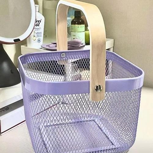 Multi-functional milk Zirissa tray hollow storage basket ins high-value desktop household sundry basket storage and organization box