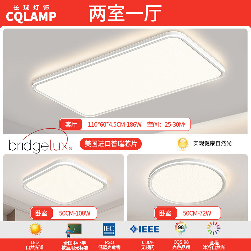 American Bridgelux 칩 - 침실 2개와 거실 1개