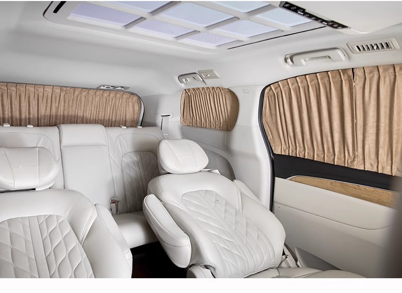 Dongfeng CM7 m7 car sunshade suede private heat insulation sun protection retractable track cloth car curtain
