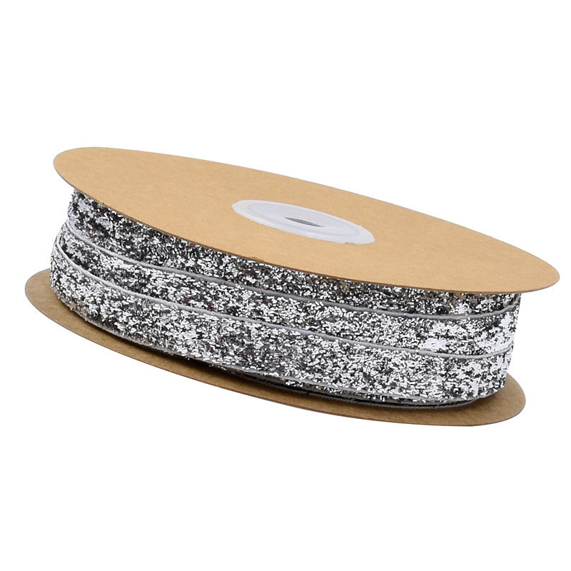 1cm transfronterizo color champaña cebolla cinta de terciopelo baile vestido de boda etapa brillante oro plata cebolla cinta de flojo 20 metros