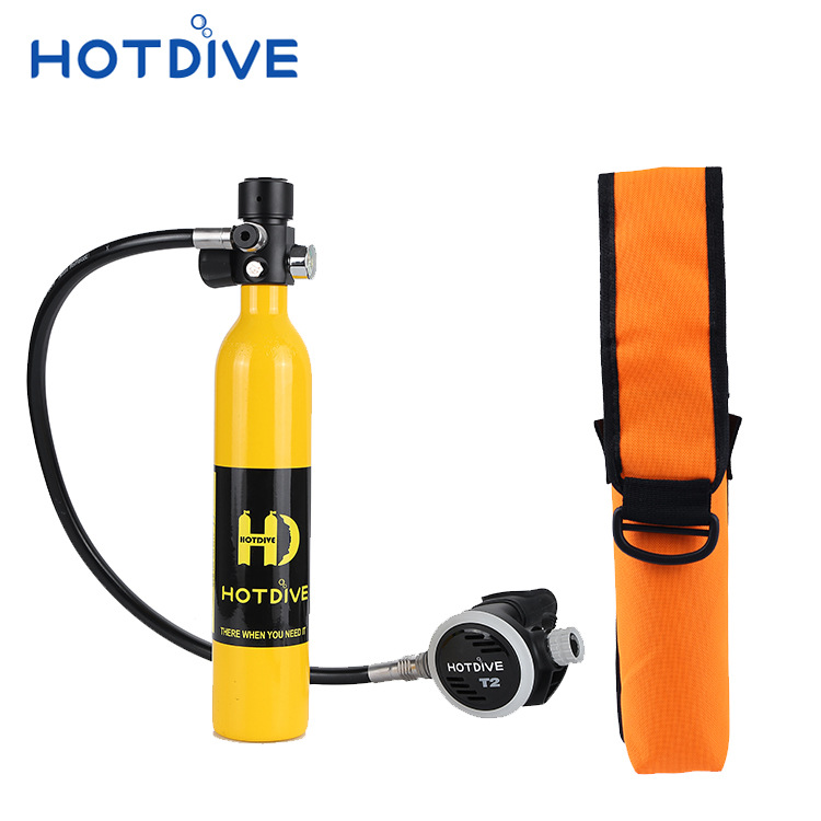 HOTDIVE respirador subacuático buceo pequeño cilindro de gas tanque de gas portátil conjunto completo profesional hogar Ministro de Relaciones Exteriores tiempo de natación
