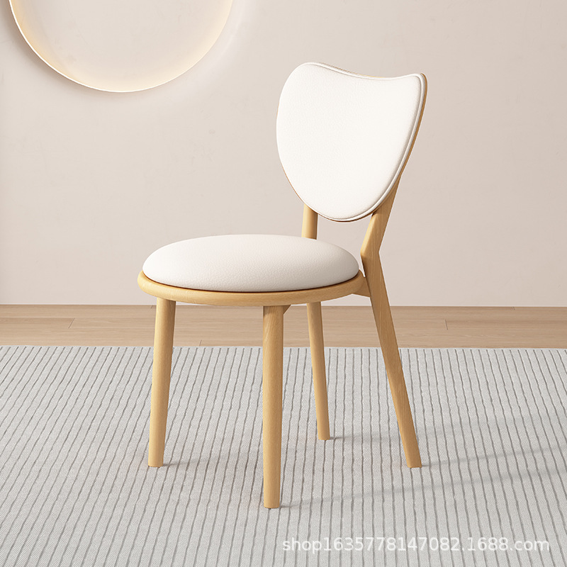 Sillas de comedor de madera sólida, sillas de comedor caseras, restaurantes retro, hoteles, sillas simples, sillas de comedor casuales, sillas de amor