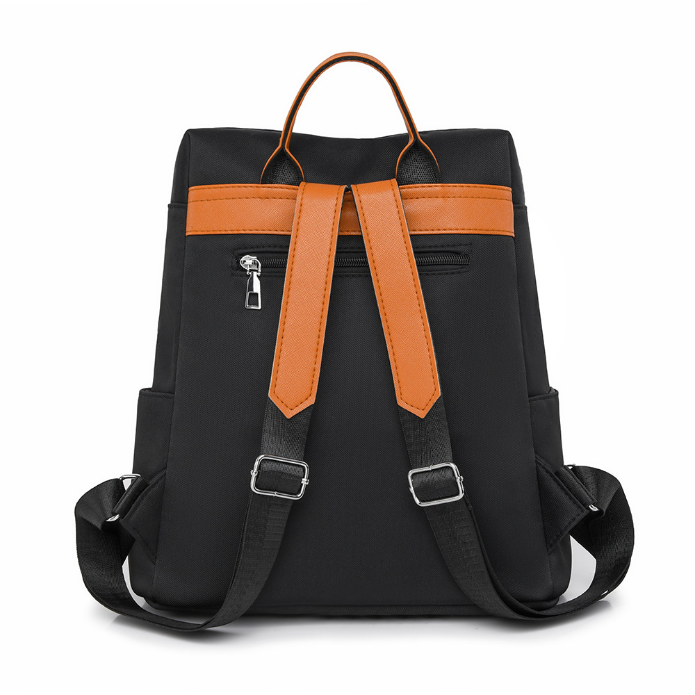 Nueva mochila con remaches para mujer de color en contraste, mochila de viaje simple y versátil de gran capacidad, mochila de viaje al aire libre, al por mayor