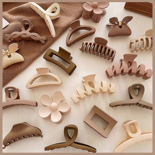 (Wholesale), matte crab pin, hair accessory, big hairgrip, shark, high-quality style, internet celebrity