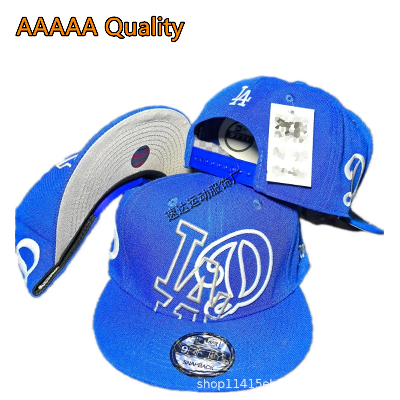 고품질 다저스 야구 모자 LA 자수 피크 캡 메이저 리그 야구 다저스 모자 기념 에디션 자외선 차단 모자
