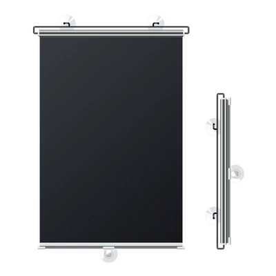 Sun shade – Retractable Sunshade Titanium Silver Cloth