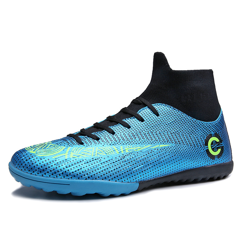 Zapatos de fútbol transfronterizo de fútbol de interior y exterior de alta zapatos de fútbol para hombres de uñas largas FTSG de entrenamiento de uñas rotas zapatos de fútbol inferior