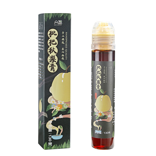 Loquat and Pear Paste, Fresh Pear Extracted Glycerin, Convenient Bottle Packaging, Made with Loquat Leaves, Solomon's Seal, and Monk Fruit, Following Ancient Traditional Method