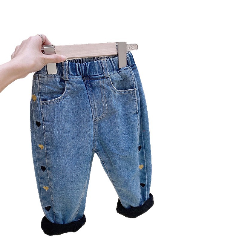 Jeans para niños mujeres 2026 nuevo estilo de primavera y otoño pantalones sueltos coreanos pantalones largos de moda extranjera