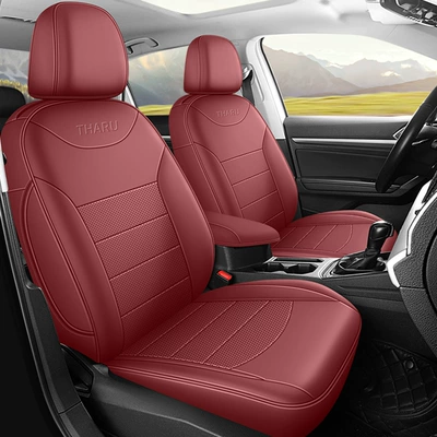 Modelə uyğun (Original) oturacaq örtükləri — for 19-25 Volkswagen Tuyue Special - burgundy-standard-edition-middle-leather-rear-row-all-inclusive