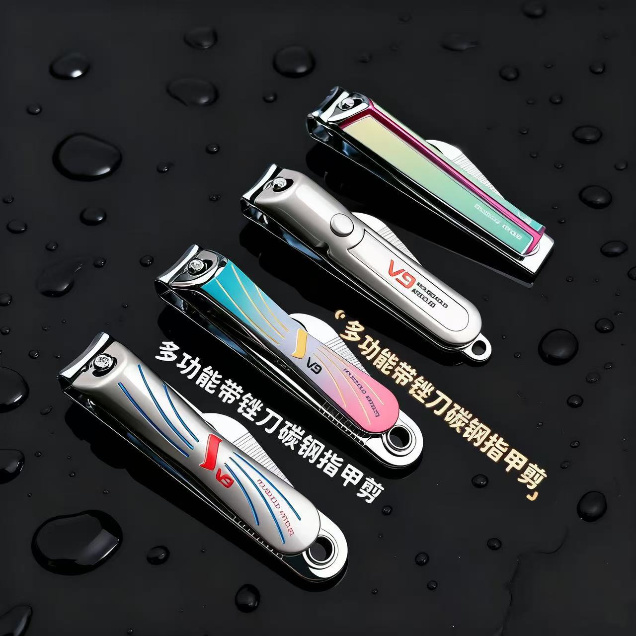 Factory Direct Sales Large Nail Clippers Household Flat Nail Clippers Large Medium Portable Manicure and Manicure Tools