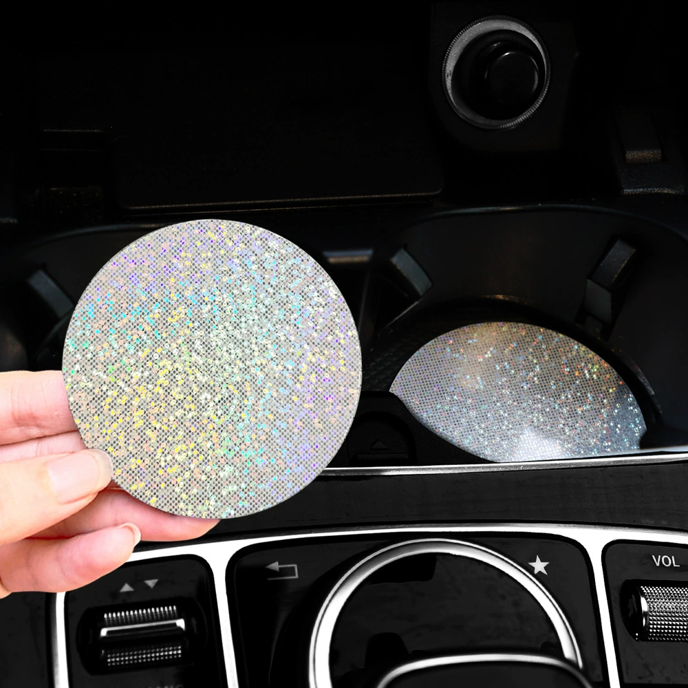 Трансграничные продавцы электроэнергии Горячие автомобильные водяные подставки Автомобильные водяные подставки TPU Вспышка золото белые автомобильные подставки универсальные