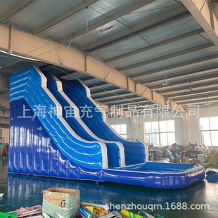 Large Outdoor Children's Inflatable Slide Inflatable Water Slide with Pool Outdoor Family Entertainment Summer Water Play
