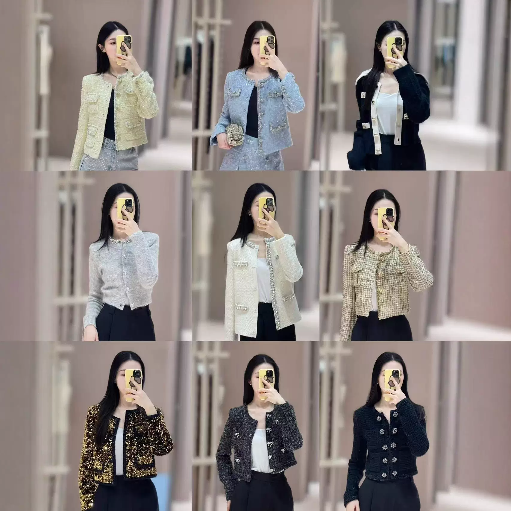 深圳南油秋冬装羊绒开衫小香风外套短款高端品牌女装批发尾货货源