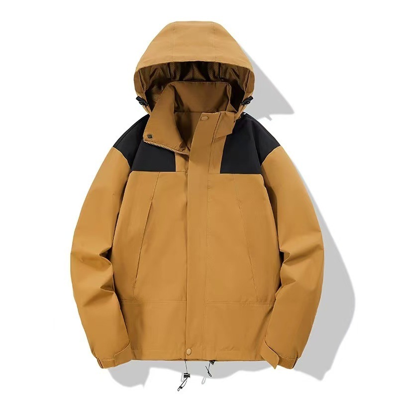 冲锋衣外套定制工作服棉服风衣户外工衣装秋冬加绒三合一印字LOGO|undefined