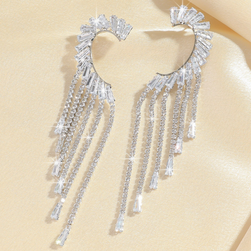 orecchini lunghi con nappe e strass in zircone super flash di alta qualità per le donne, orecchini alla moda dal temperamento_voghion.com
