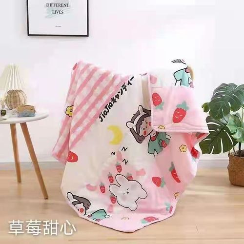 Export wholesale small rabbit children's quilt New style children's summer cool quilt All-season small quilt children's air conditioning quilt 