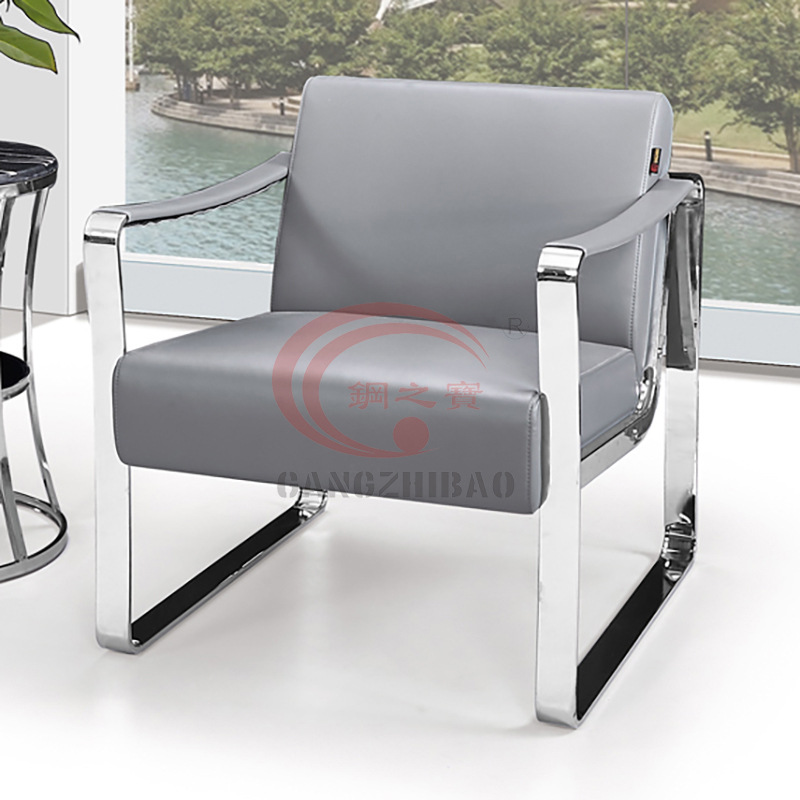 Sofá de cuero moderno, sala de negocios, sala de recepción para tres personas, sala de estar, tienda de ropa, sofá individual