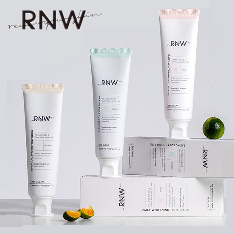 RNW如薇牙膏小苏打酵醒净白清新口气口腔葡萄柚青柠牙膏男女式用