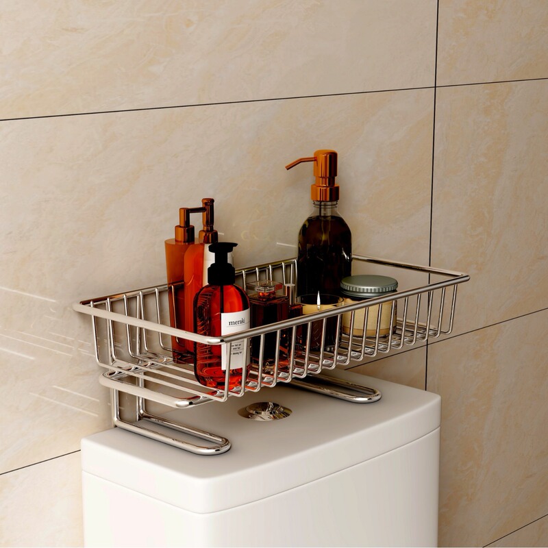 トイレ便器棚シングル二重防湿穴なしトイレ多機能収納棚浴室棚|undefined